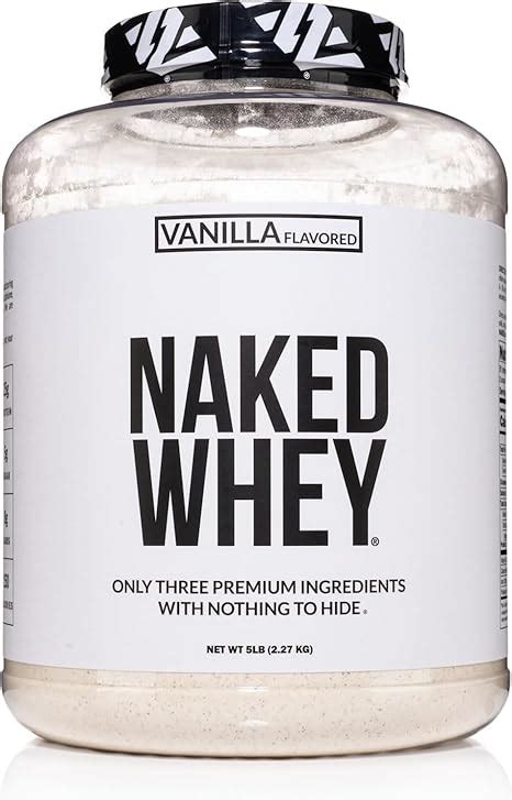 nude whey|Amazon.com: Naked Vanilla Whey Protein Powder